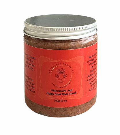 Watermelon And Poppy Seed Body Scrub